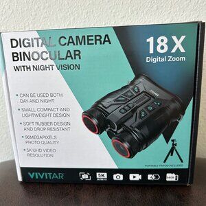 Vivitar Digital Camera Binoculars 18X Zoom with Night Vision plus Accessory Kit